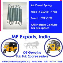 Ape Piaggio Tuk Tuk Spares Luft Cowel Spring